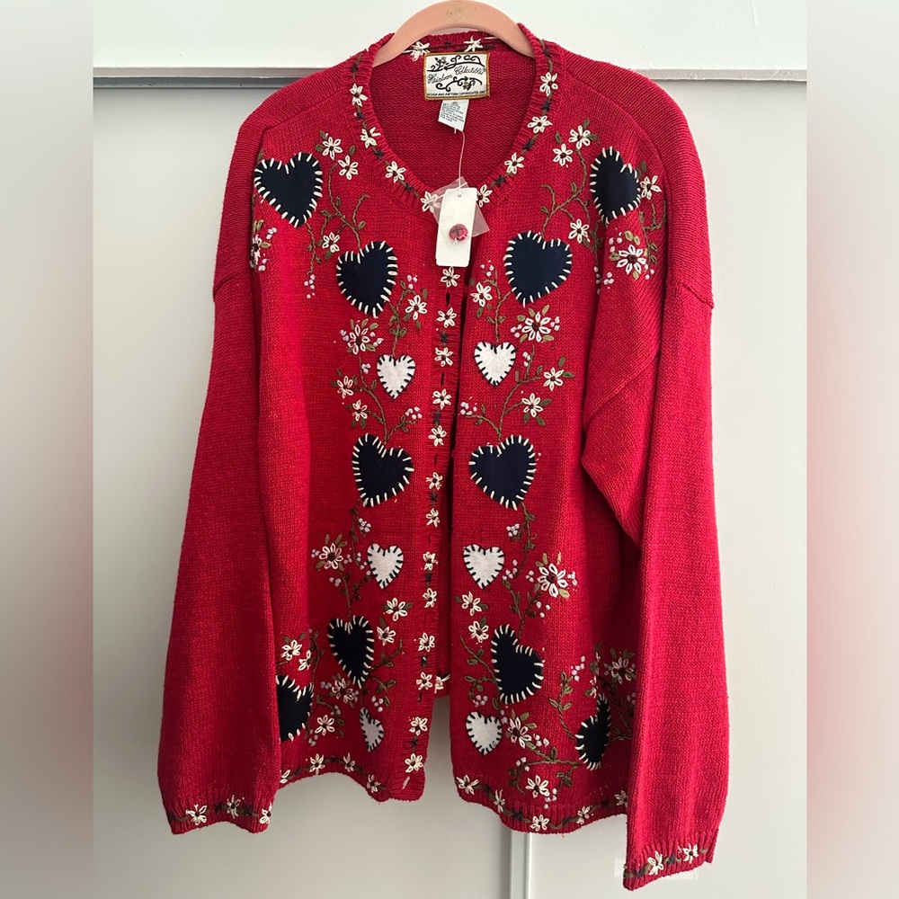 Heirloom Collectibles Vintage Cardigan NWT